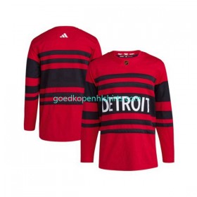 Detroit Red Wings Blank Adidas 2022-2023 Reverse Retro Rood Authentic Shirt - Mannen